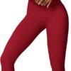 ABOCIW Workout Sets for Women 2 Piece Square Neck Long Sleeve Crop Tops High Waist Flared Leggings Gym Sets