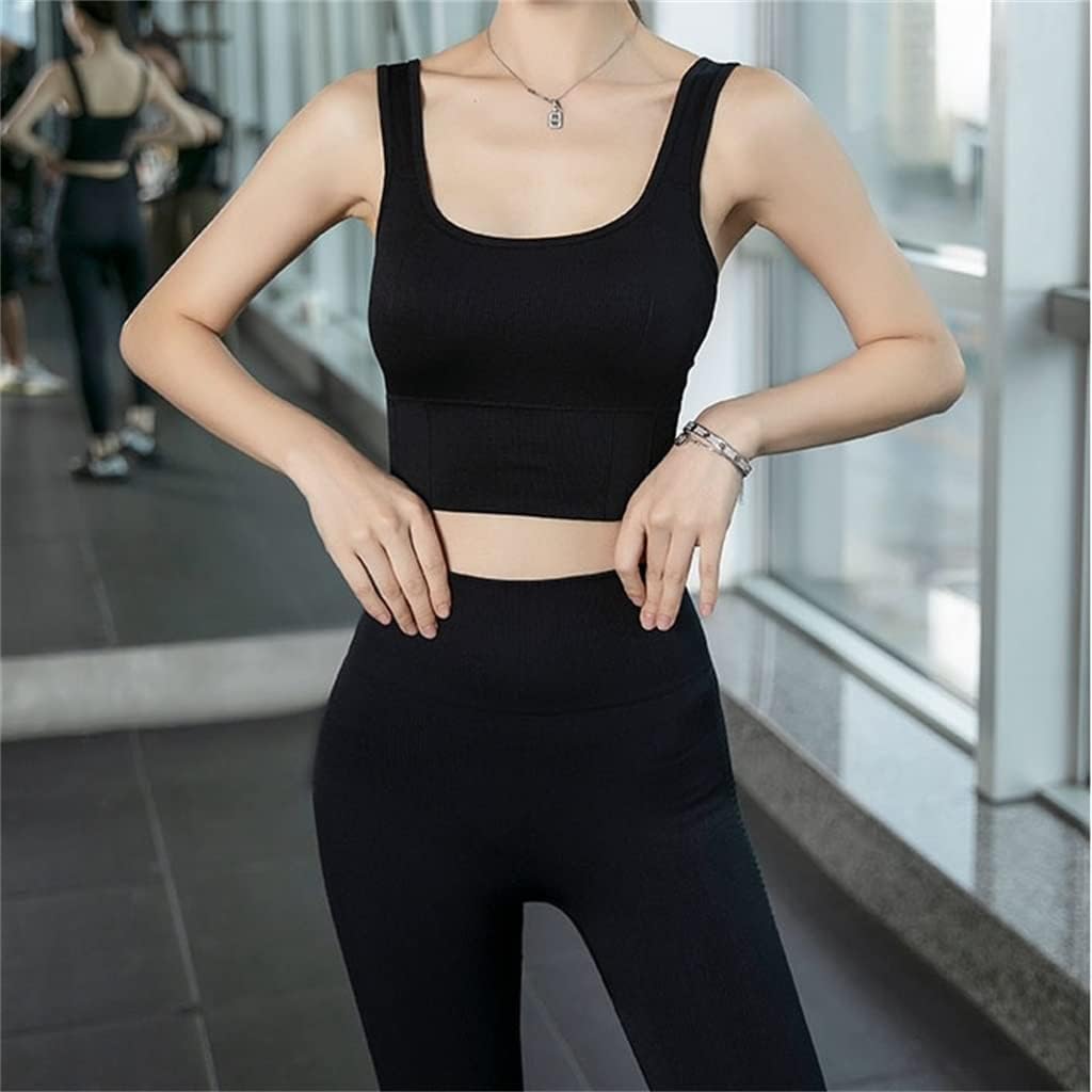 AFPSDLFJDLS Yoga Clothing Quick-Drying Clothes Professional Gym Outdoor Running Sports Suit Female Autumn(Large) - Image 3