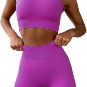 AFPSDLFJDLS Yoga Set Seamless Sport Suit Gym Clothing Two Piece Women Fitness Female Clothes Workout Women's Tranksuit