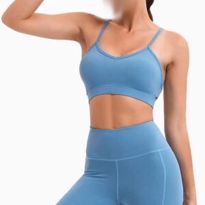 AFPSDLFJDLS Yoga Set Seamless Women Workout Sportswear Gym Fitness Suits Female Clothes High Waist Leggings Sport Top Crop