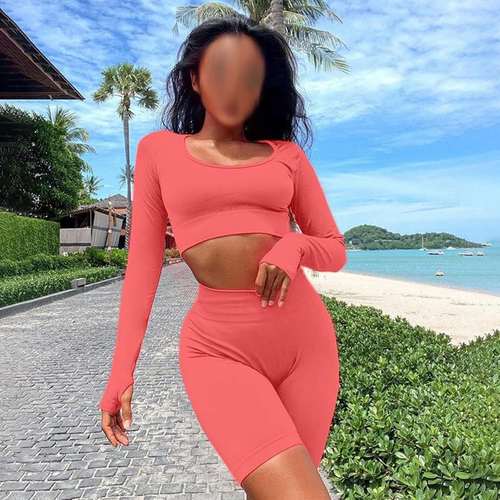 AFPSDLFJDLS Yoga Set Women Two Piece Sport Suit Gym Clothing Fitness Female Clothes Workout Seamless Women's Tranksuit