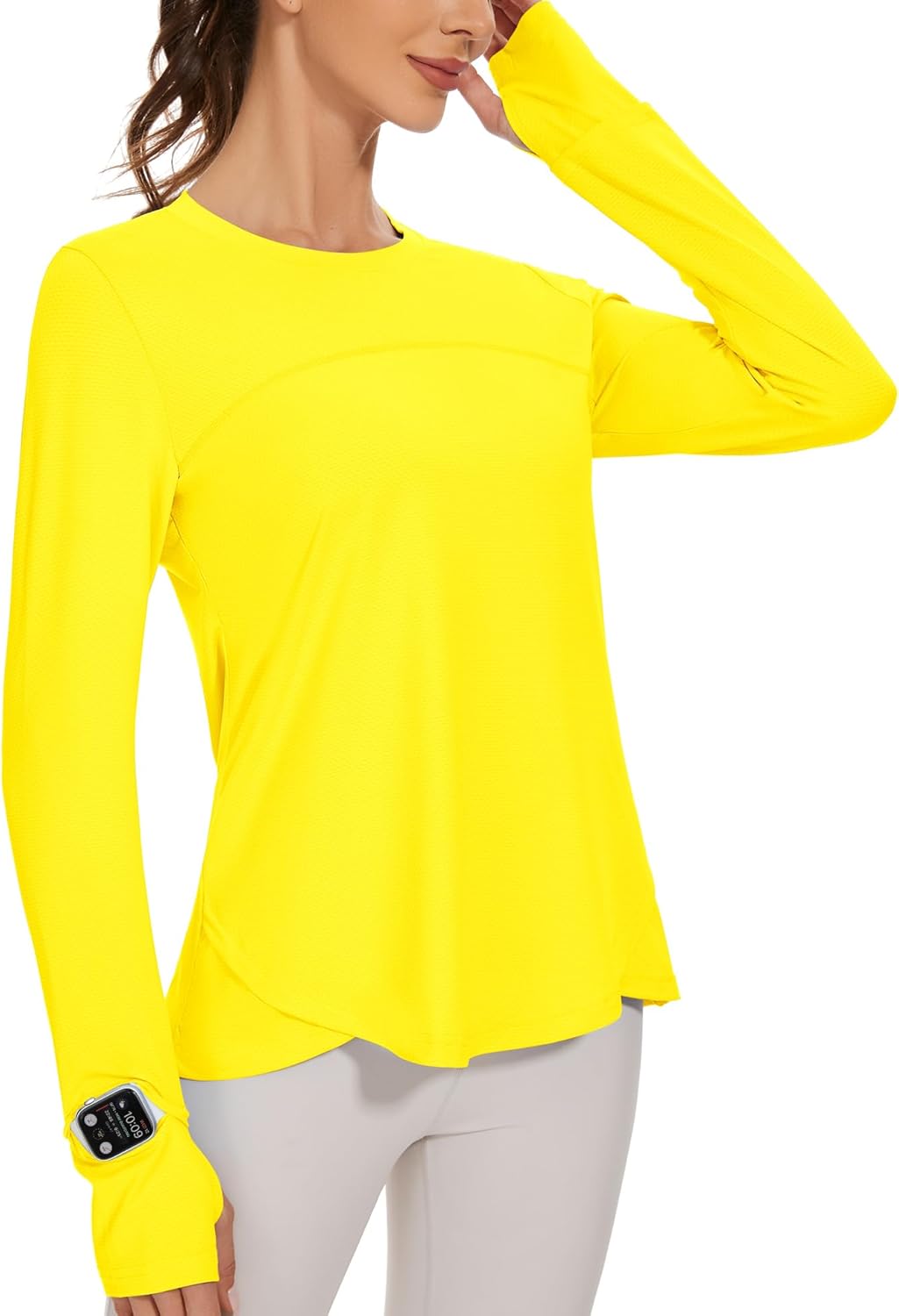 Blingfit Women's Workout Tops Long Sleeve Running Hiking Athletic Gym Shirts Lightweight UPF50+ UV Rash Guard Sun Protection - Image 22