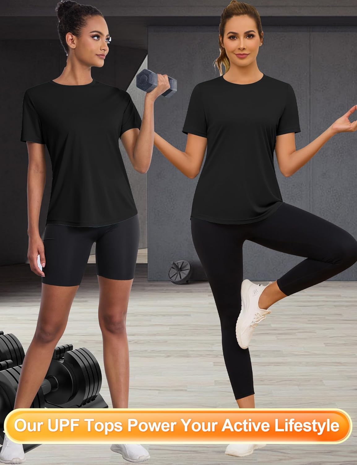 Blingfit Workout Tops for Women Short Sleeve Yoga Shirts Sports Gym Tshirts Quick Drying Running Top UPF 80+ Sun Protection - Image 4