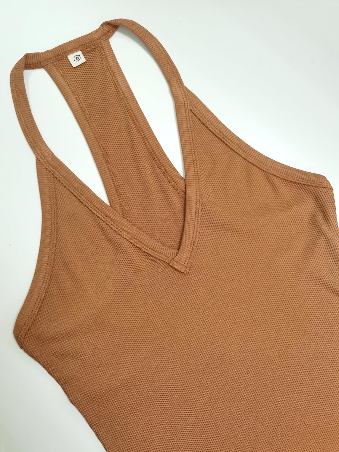 iGENJUN 3 Pack Workout Tops for Women Racerback Basic Tank Summer 2025 Camisole V Neck Slim Fit Ribbed Sleeveless - Image 3
