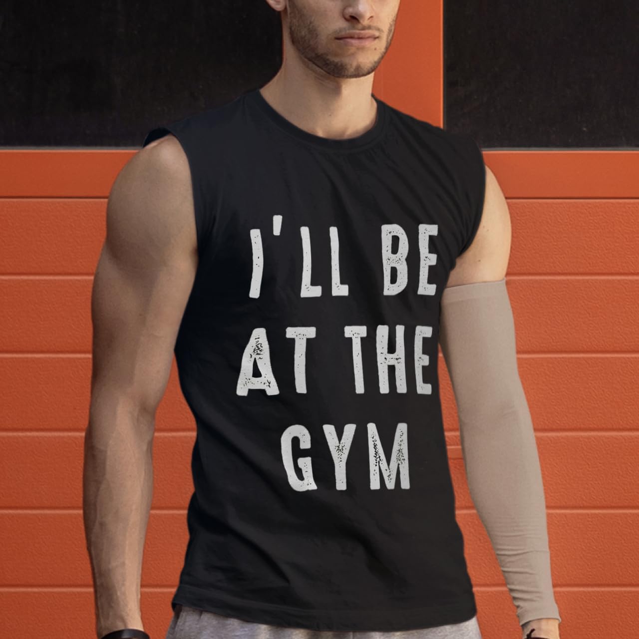 I'll Be at The Gym Jersey Muscle Tank - Workout Inspired Stuff - Gym Motif Clothing - Image 6