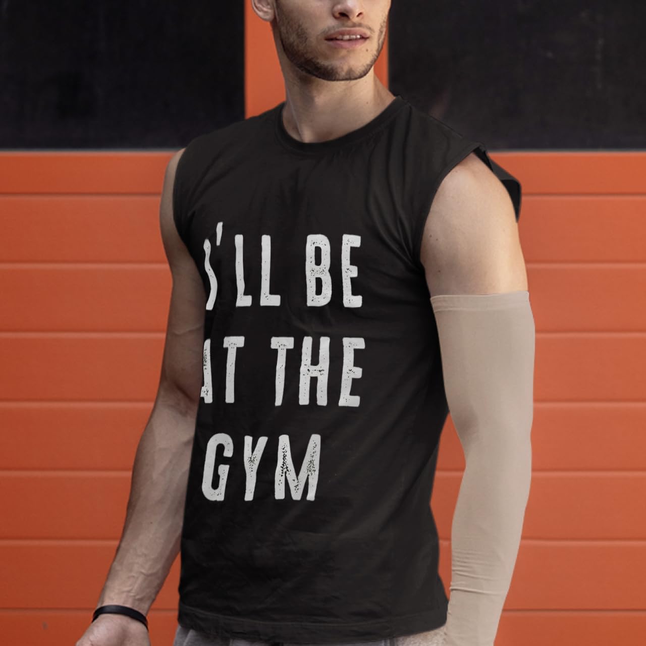 I'll Be at The Gym Jersey Muscle Tank - Workout Inspired Stuff - Gym Motif Clothing - Image 4