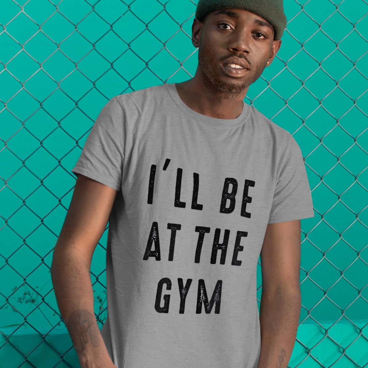 I'll Be at The Gym Sueded T-Shirt - Gym Themed Clothing - Workout Inspired Stuff - Image 8