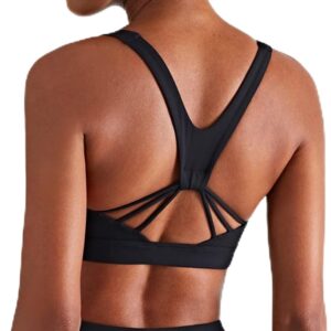 JOQWJPOIJ Women Fitness Bra Tight Sport Tank Top Support Gym Clothes Yoga Vest with Removable Chest Pad