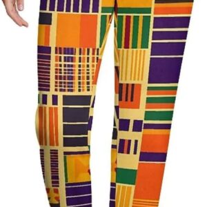 Kente Cloth Pattern Women's Jogger Sweatpants Casual Gym Athletic Yoga Pants with Pockets