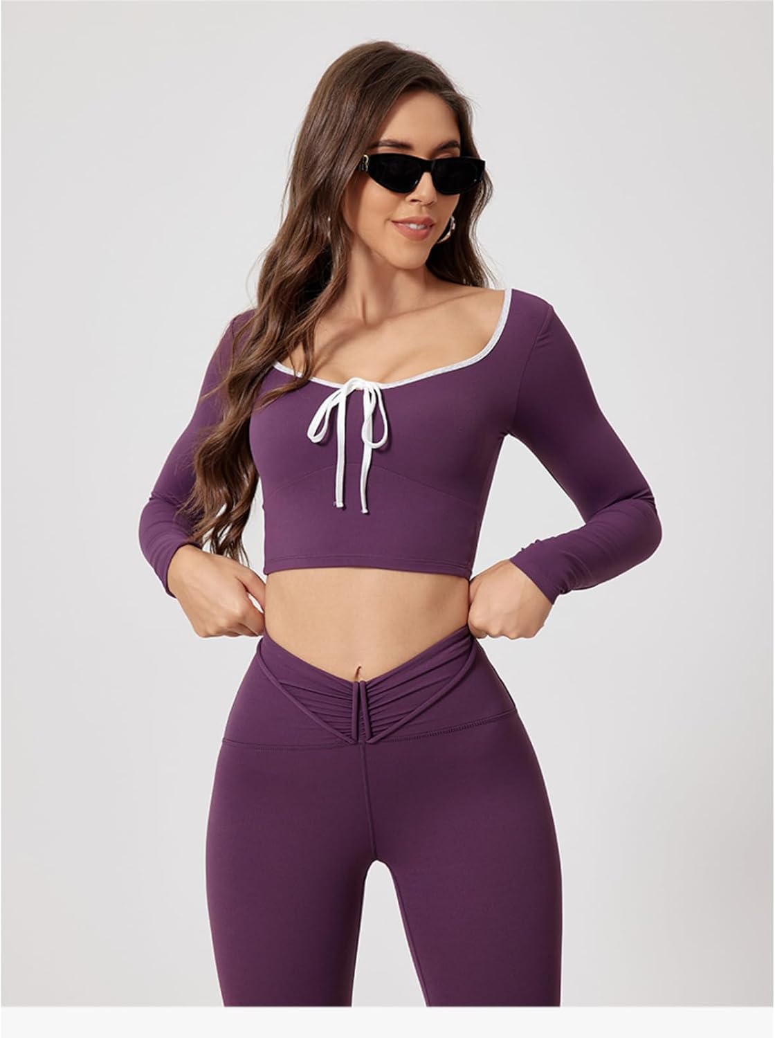 KirinDa Women's Long Sleeve Workout Top (S-XL)\u2014Quick-Dry Fitness Clothing for Yoga, Pilates, Gym, Running & Dance - Image 2
