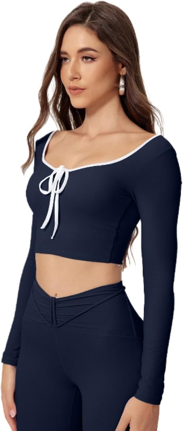 KirinDa Women's Long Sleeve Workout Top (S-XL)\u2014Quick-Dry Fitness Clothing for Yoga, Pilates, Gym, Running & Dance - Image 10