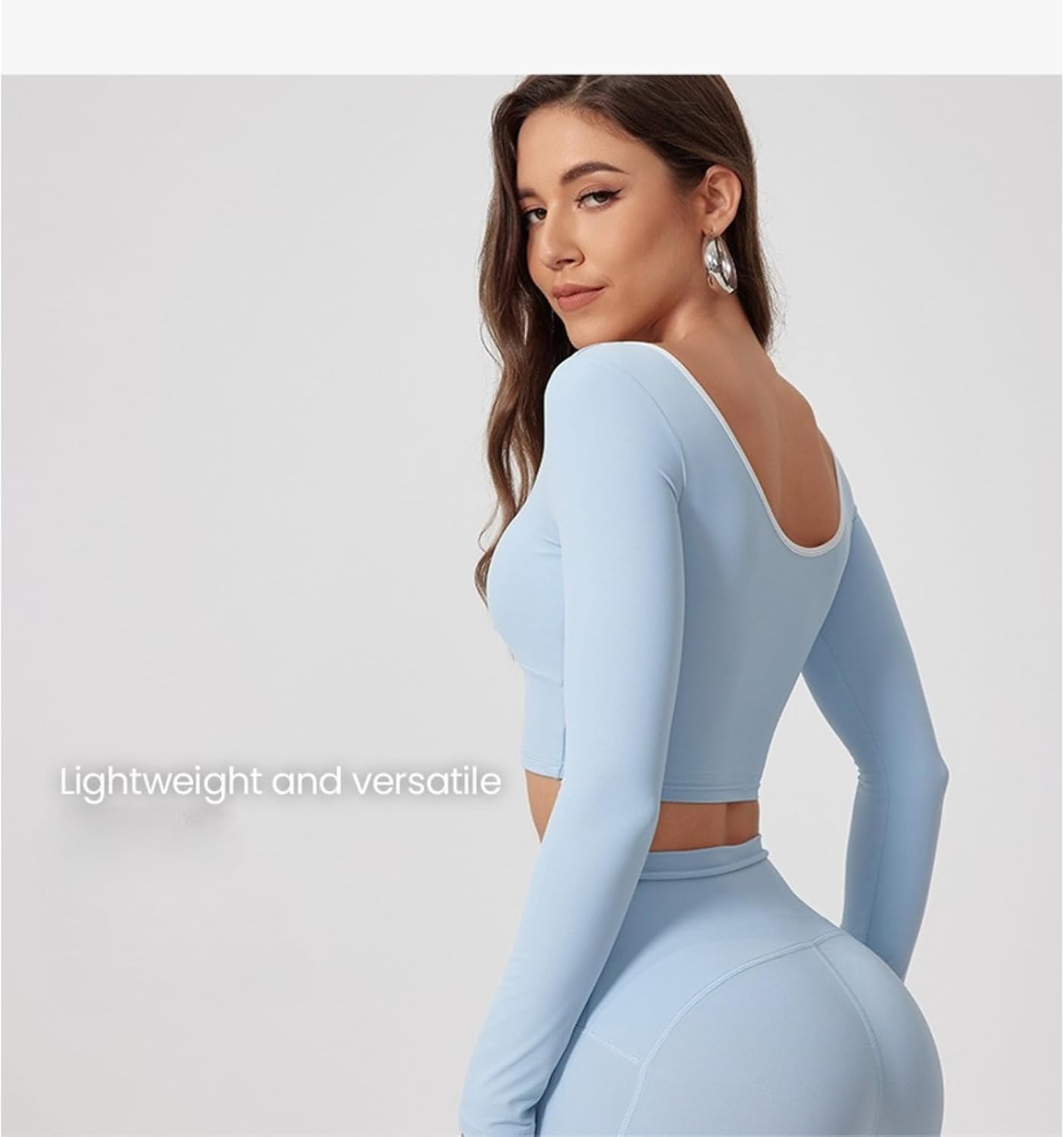 KirinDa Women's Long Sleeve Workout Top (S-XL)\u2014Quick-Dry Fitness Clothing for Yoga, Pilates, Gym, Running & Dance - Image 8