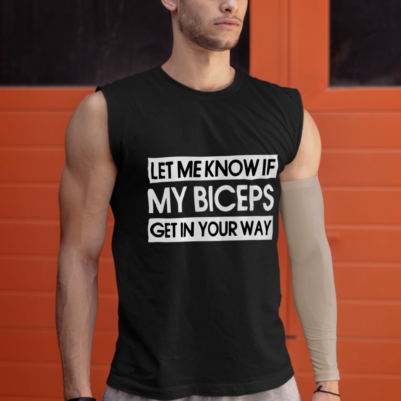 Let Me Know If My Biceps Jersey Muscle Tank - Gym Design Gift Ideas - Gym Clothing - Image 8