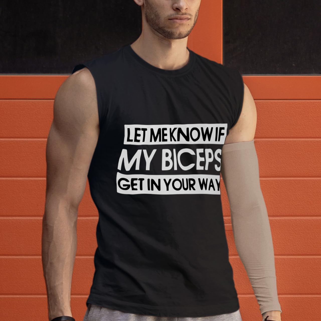 Let Me Know If My Biceps Jersey Muscle Tank - Gym Design Gift Ideas - Gym Clothing - Image 6