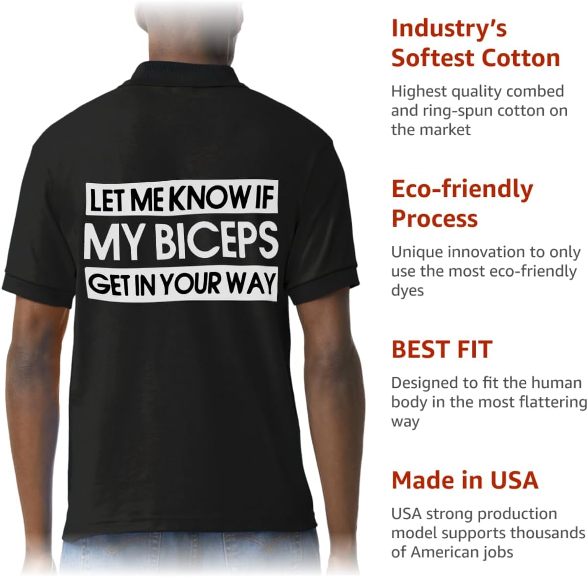 Let Me Know If My Biceps Jersey Sport T-Shirt - Workout Gift - Gym Clothing - Image 9