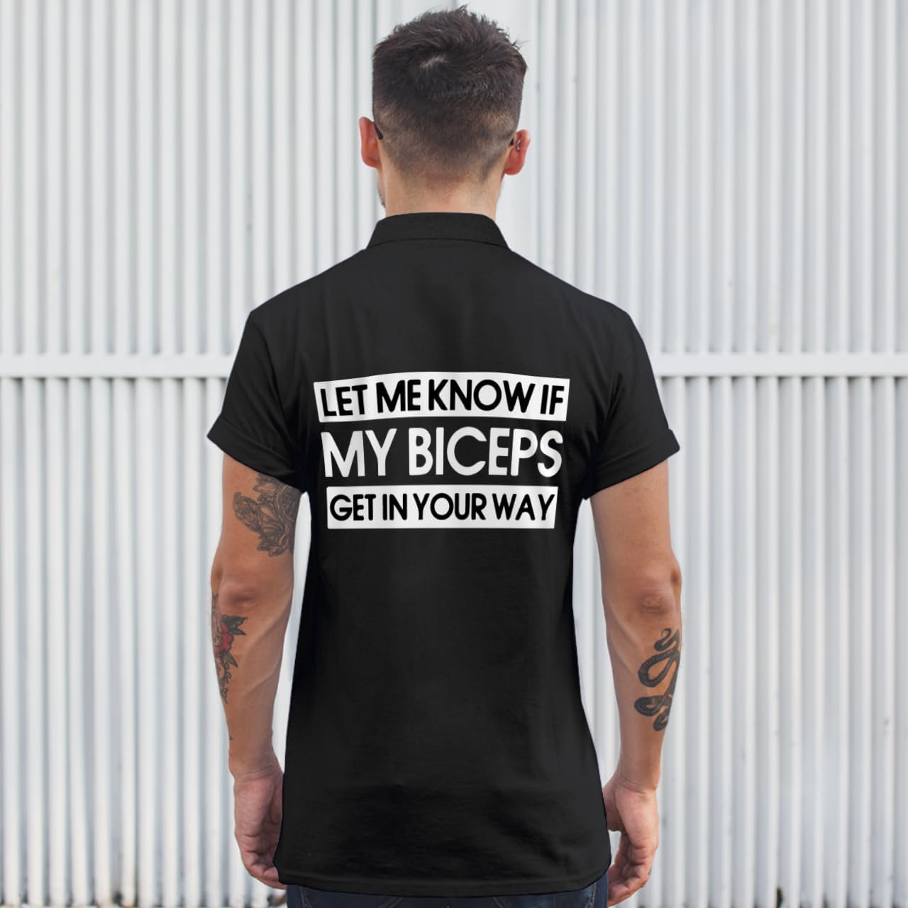 Let Me Know If My Biceps Jersey Sport T-Shirt - Workout Gift - Gym Clothing - Image 4