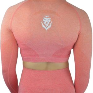 Lion Pump 2 Piece Outfit Workout Clothes for Women Crop Top and Leggings Set Gym Clothes for Women