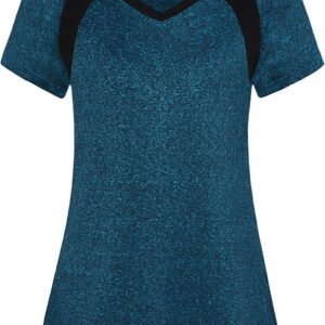 MISS FORTUNE Womens Active Wear Exercise Top Yoga Shirt Workout Clothes\u2026