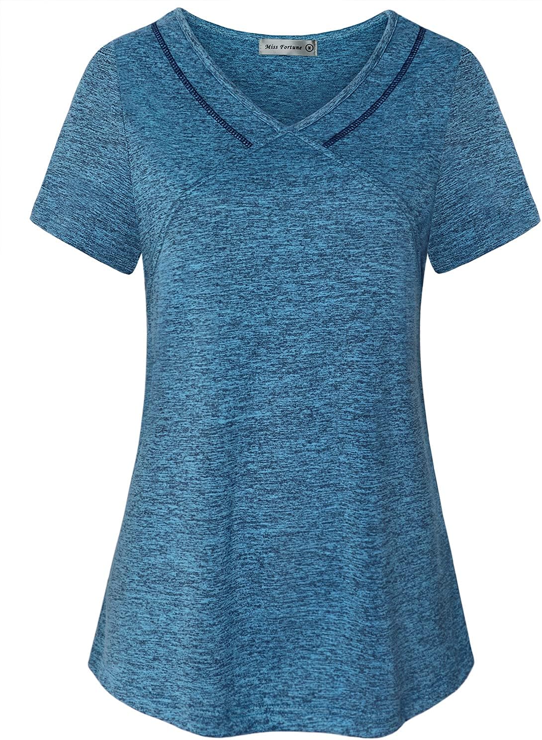 MISS FORTUNE Womens Fast Dry Yoga Tops Workout Clothes - Image 23