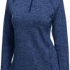 Miusey Womens Quarter Zip Running Pullover Jackets Long Sleeve Workout Tops (PRIME)