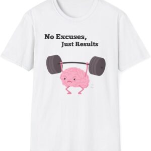 Motivational Workout T-Shirt, Fitness Shirt, No Excuses Tee, Gym Clothing, Gift for Athletes