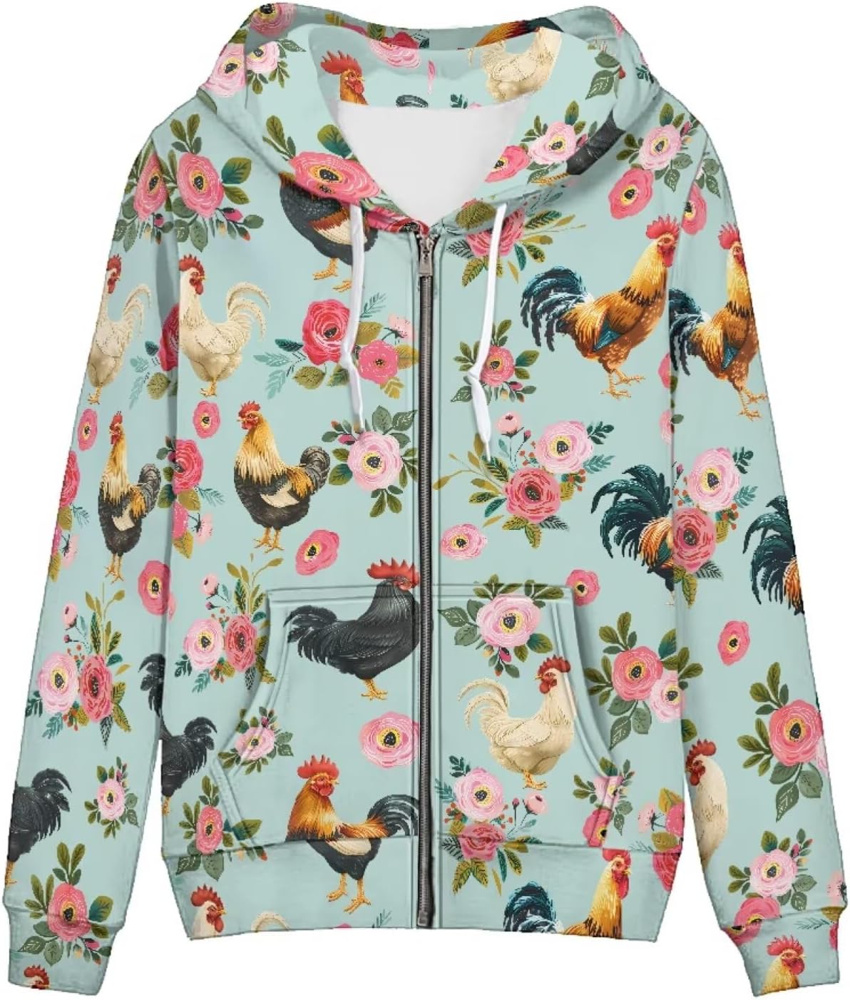 Pointodoor Womens Zip Up Hoodies Long Sleeve Hooded Sweatshirts 2024 Outfits Casual Drawstring Jacket with Pockets - Image 35