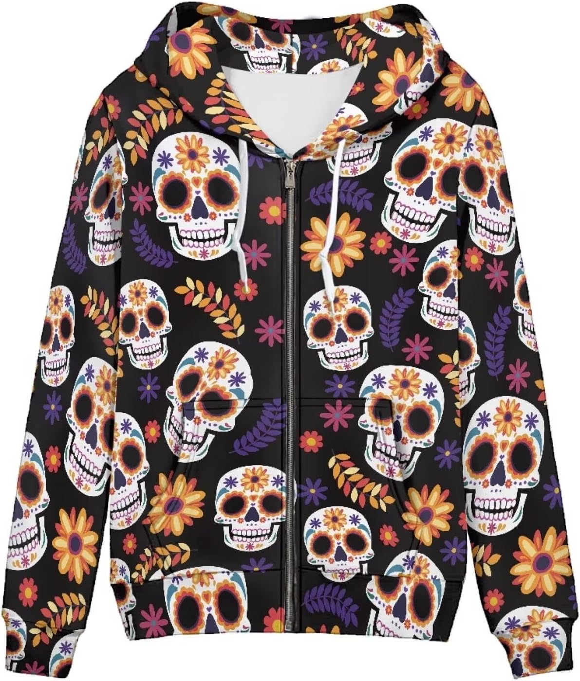 Pointodoor Womens Zip Up Hoodies Long Sleeve Hooded Sweatshirts Casual Drawstring Athletic Jacket with Pockets XS-5XL - Image 14