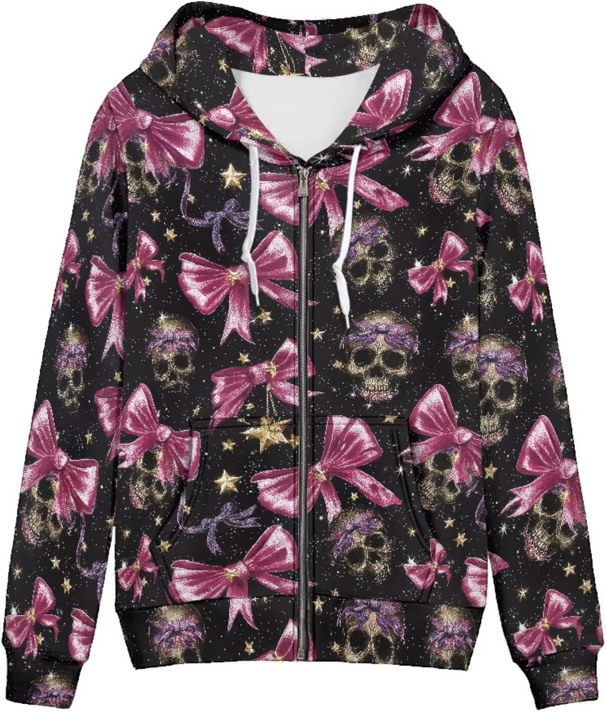 Pointodoor Womens Zip Up Hoodies Long Sleeve Hooded Sweatshirts Casual Drawstring Athletic Jacket with Pockets XS-5XL - Image 9