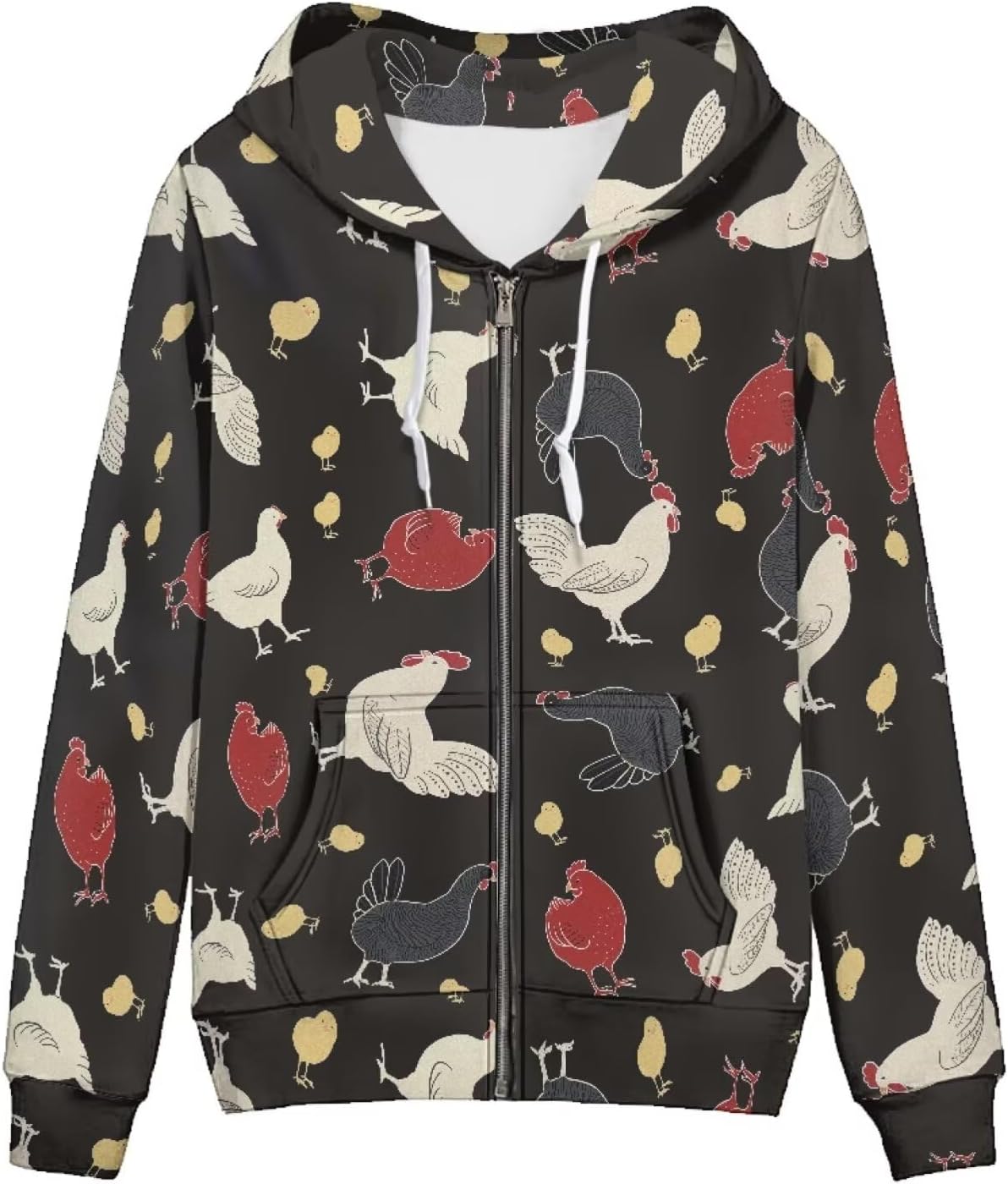 Pointodoor Womens Zip Up Hoodies Long Sleeve Hooded Sweatshirts Casual Drawstring Athletic Jacket with Pockets XS-5XL - Image 29