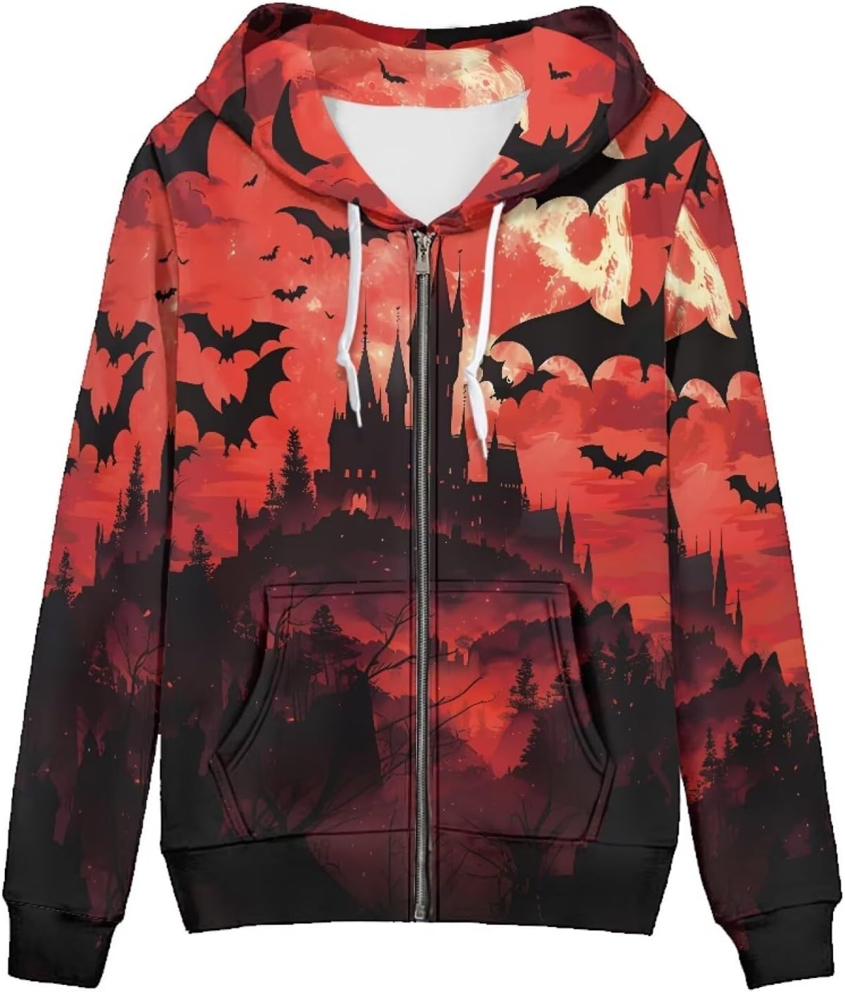 Pointodoor Womens Zip Up Hoodies Long Sleeve Hooded Sweatshirts Casual Drawstring Athletic Jacket with Pockets XS-5XL - Image 6