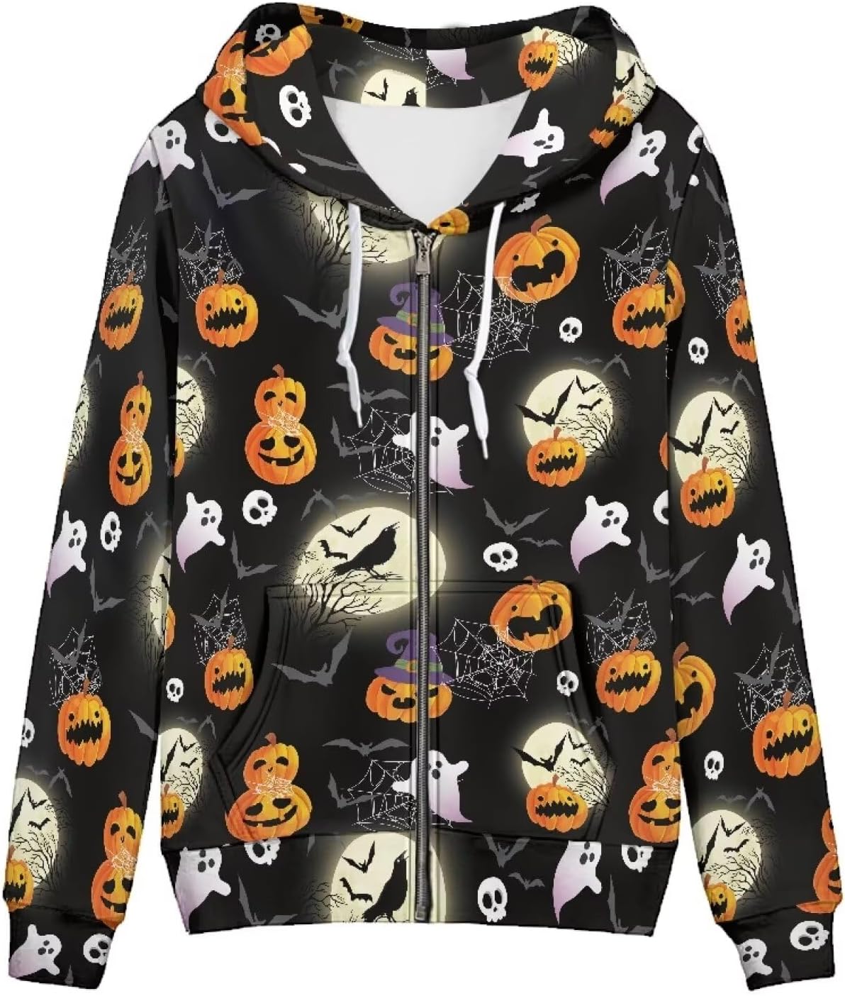 Pointodoor Womens Zip Up Hoodies Long Sleeve Hooded Sweatshirts Casual Drawstring Athletic Jacket with Pockets XS-5XL - Image 7