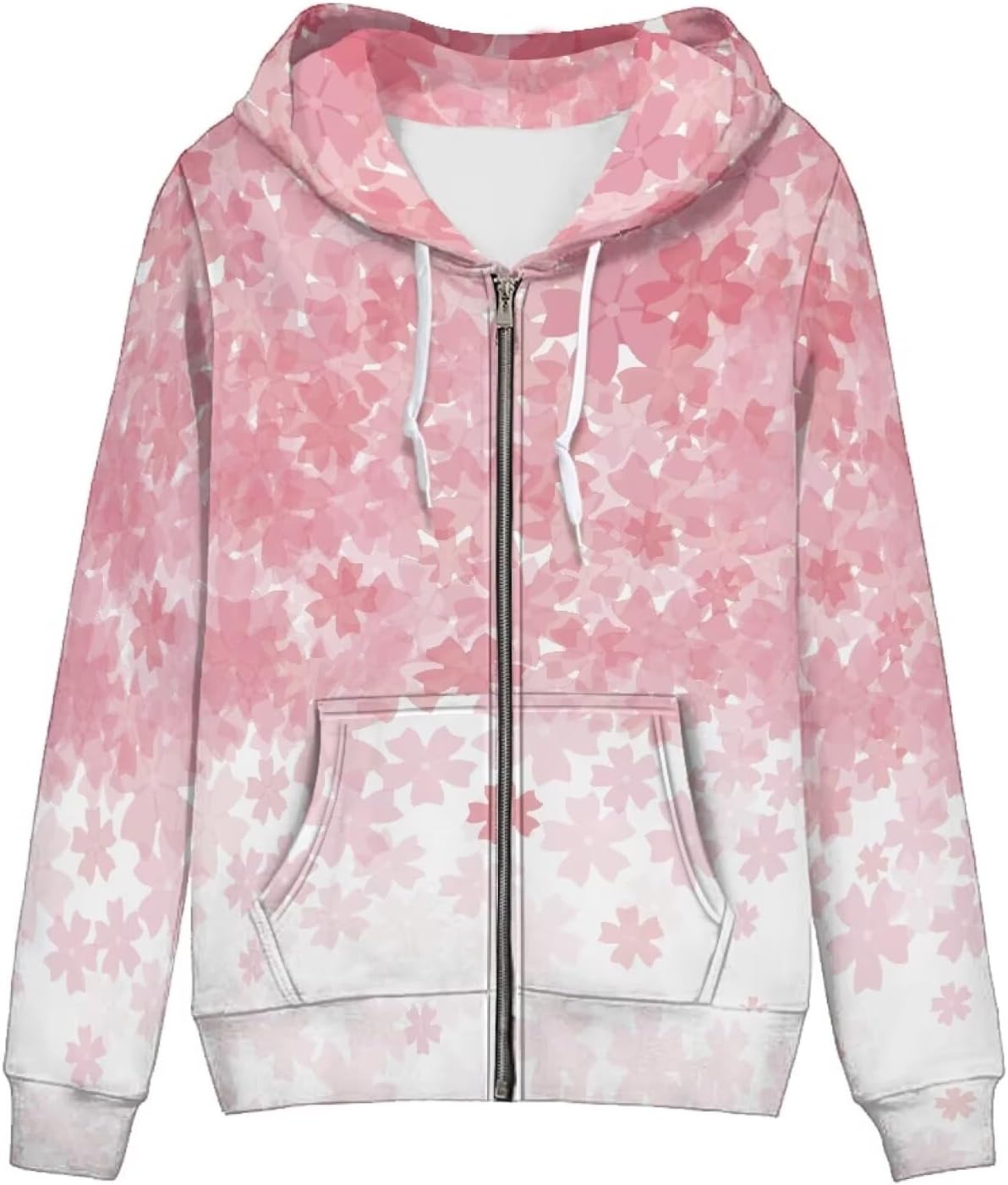 Pointodoor Womens Zip Up Hoodies Long Sleeve Hooded Sweatshirts Casual Drawstring Athletic Jacket with Pockets XS-5XL - Image 26