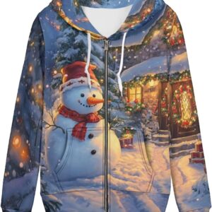 Pointodoor Women's Zip up Oversized Sweatshirts Long Sleeve Hooded Jacket Casual Zipper Tops with Pockets