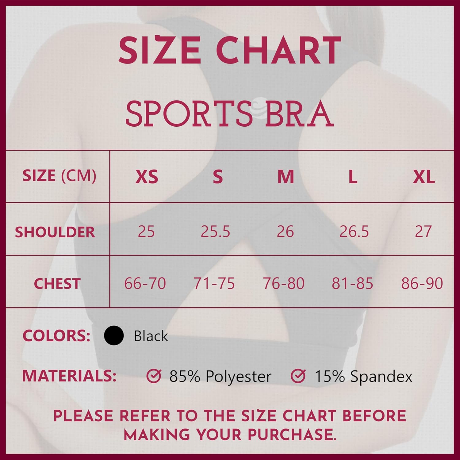 RIYU High Impact Sports Bra and Crossover Leggings Women's Workout Clothes for Gym Activewear I Petite Sizes Black (Large) - Image 9