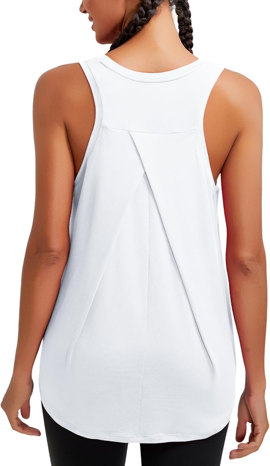 RUNNING GIRL Womens Workout Tops for Women Racerback Tank Tops Yoga Shirts Athletic Running Tank Tops Sleeveless Gym Clothes - Image 8