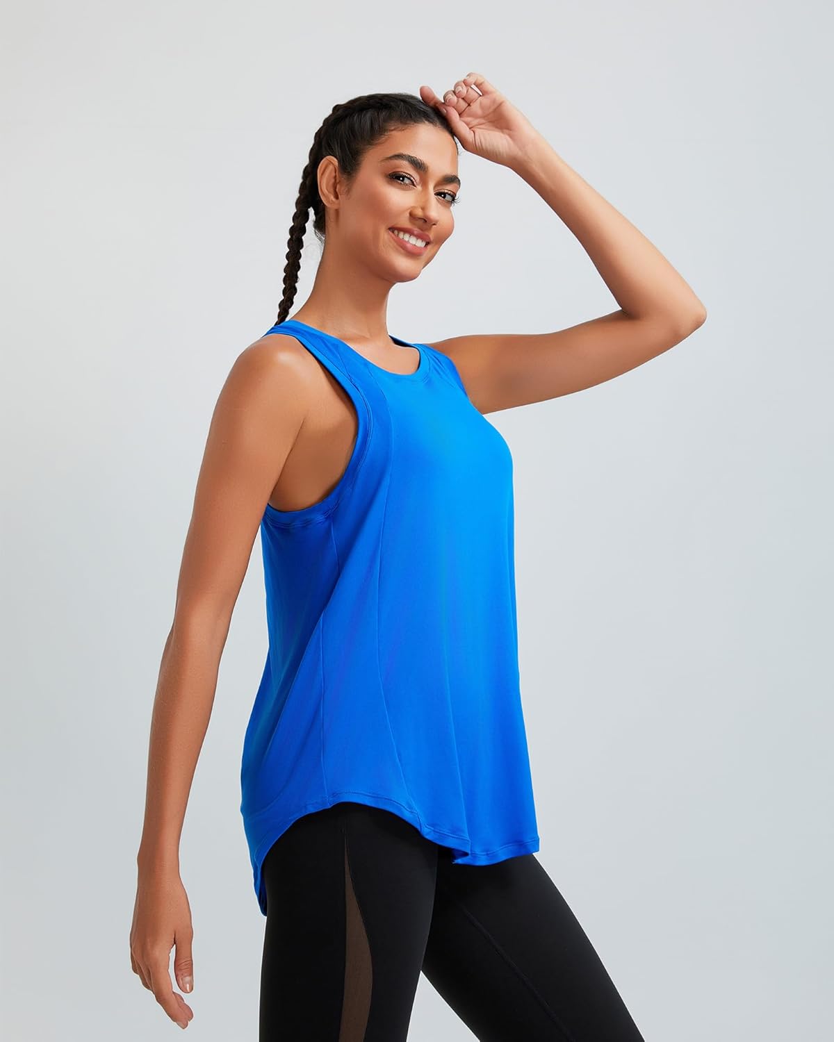 RUNNING GIRL Womens Workout Tops for Women Racerback Tank Tops Yoga Shirts Athletic Running Tank Tops Sleeveless Gym Clothes - Image 3