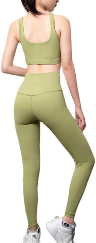 Seamless Women Yoga Set High Waist Leggings Workout Gym Clothing Fitness Slimming Sleeveless Top Sports Suits - Image 7