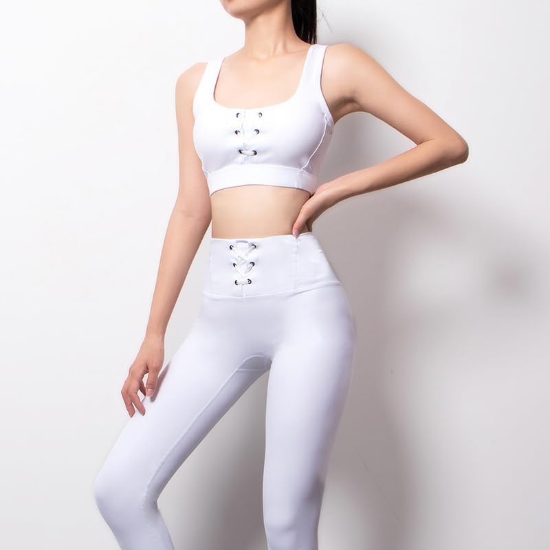 Seamless Women Yoga Set High Waist Leggings Workout Gym Clothing Fitness Slimming Sleeveless Top Sports Suits - Image 6