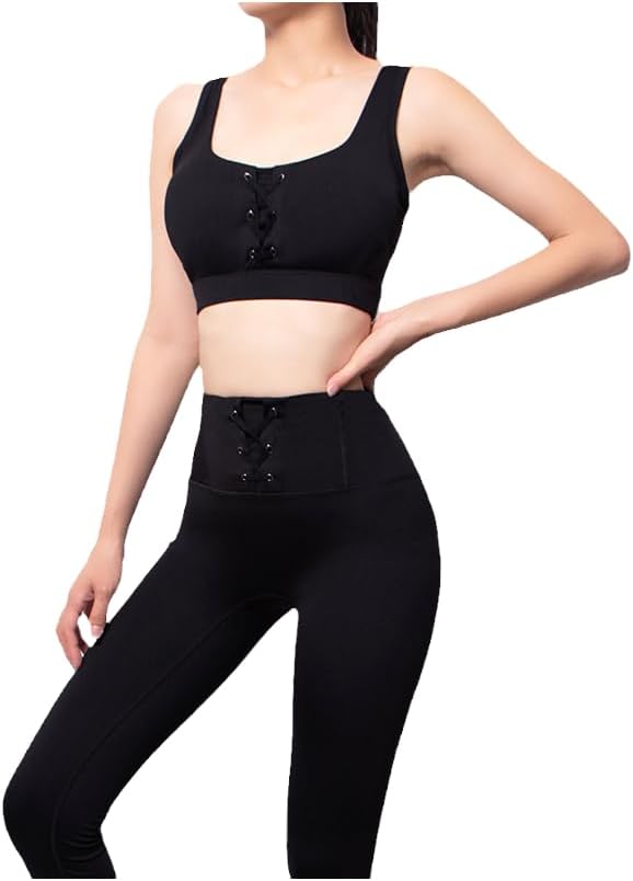 Seamless Women Yoga Set High Waist Leggings Workout Gym Clothing Fitness Slimming Sleeveless Top Sports Suits - Image 8