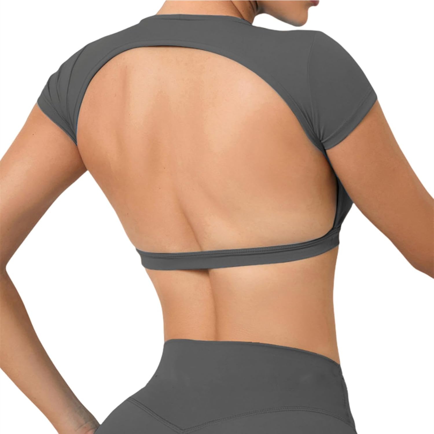 Sports Shirts Breathable Workout Sportswear Fitness Backless Yoga Clothing Chest Pads Sport Tops Gym Top Women - Image 15