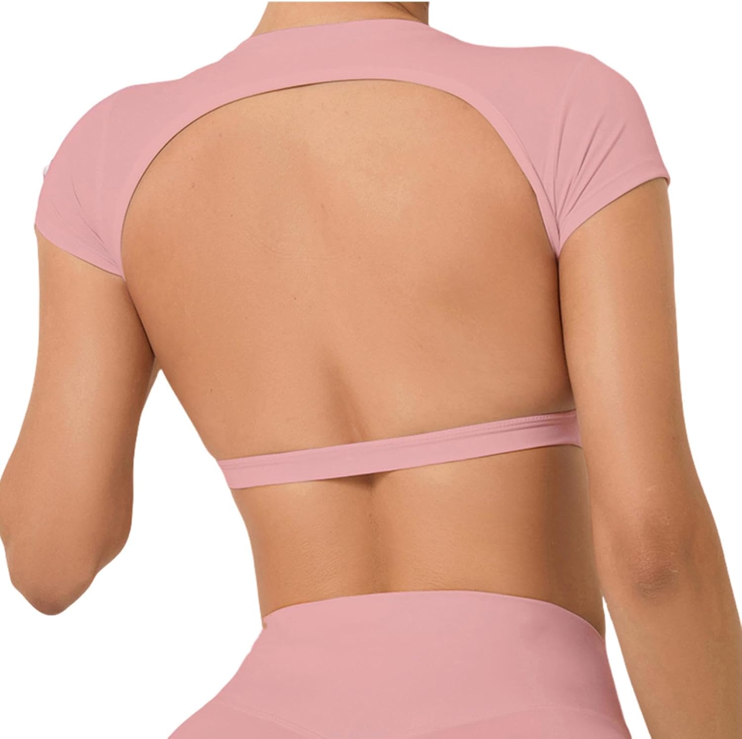 Sports Shirts Breathable Workout Sportswear Fitness Backless Yoga Clothing Chest Pads Sport Tops Gym Top Women - Image 17