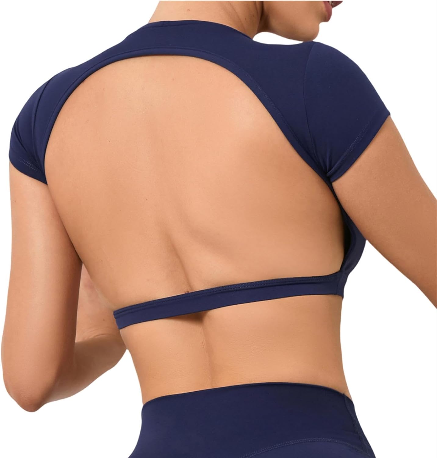 Sports Shirts Breathable Workout Sportswear Fitness Backless Yoga Clothing Chest Pads Sport Tops Gym Top Women - Image 8