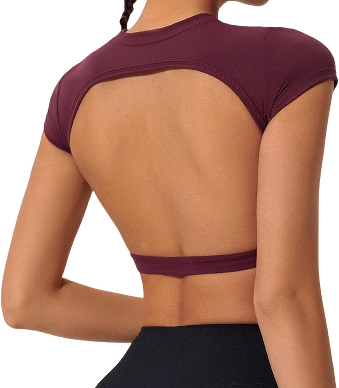 Sports Shirts Breathable Workout Sportswear Fitness Backless Yoga Clothing Chest Pads Sport Tops Gym Top Women