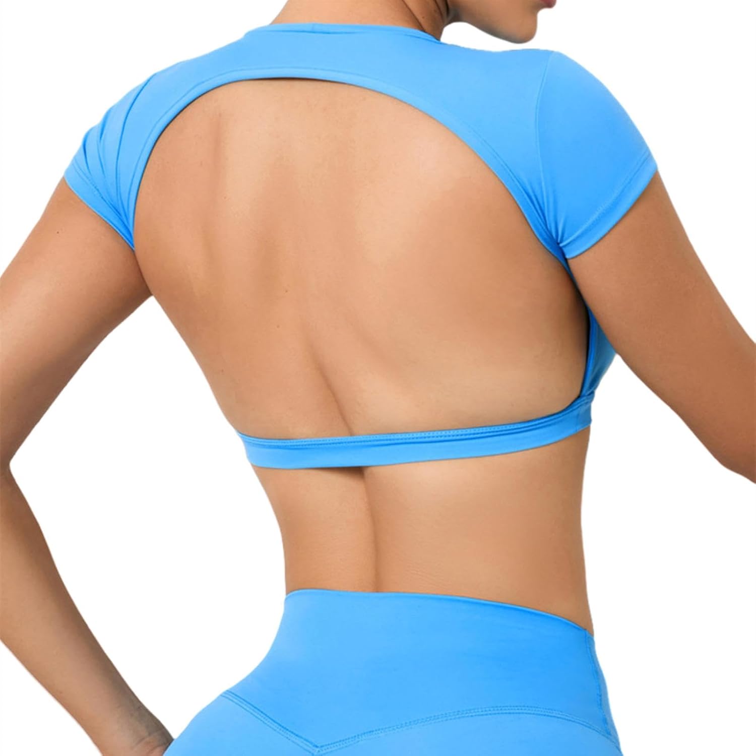 Sports Shirts Breathable Workout Sportswear Fitness Backless Yoga Clothing Chest Pads Sport Tops Gym Top Women - Image 10