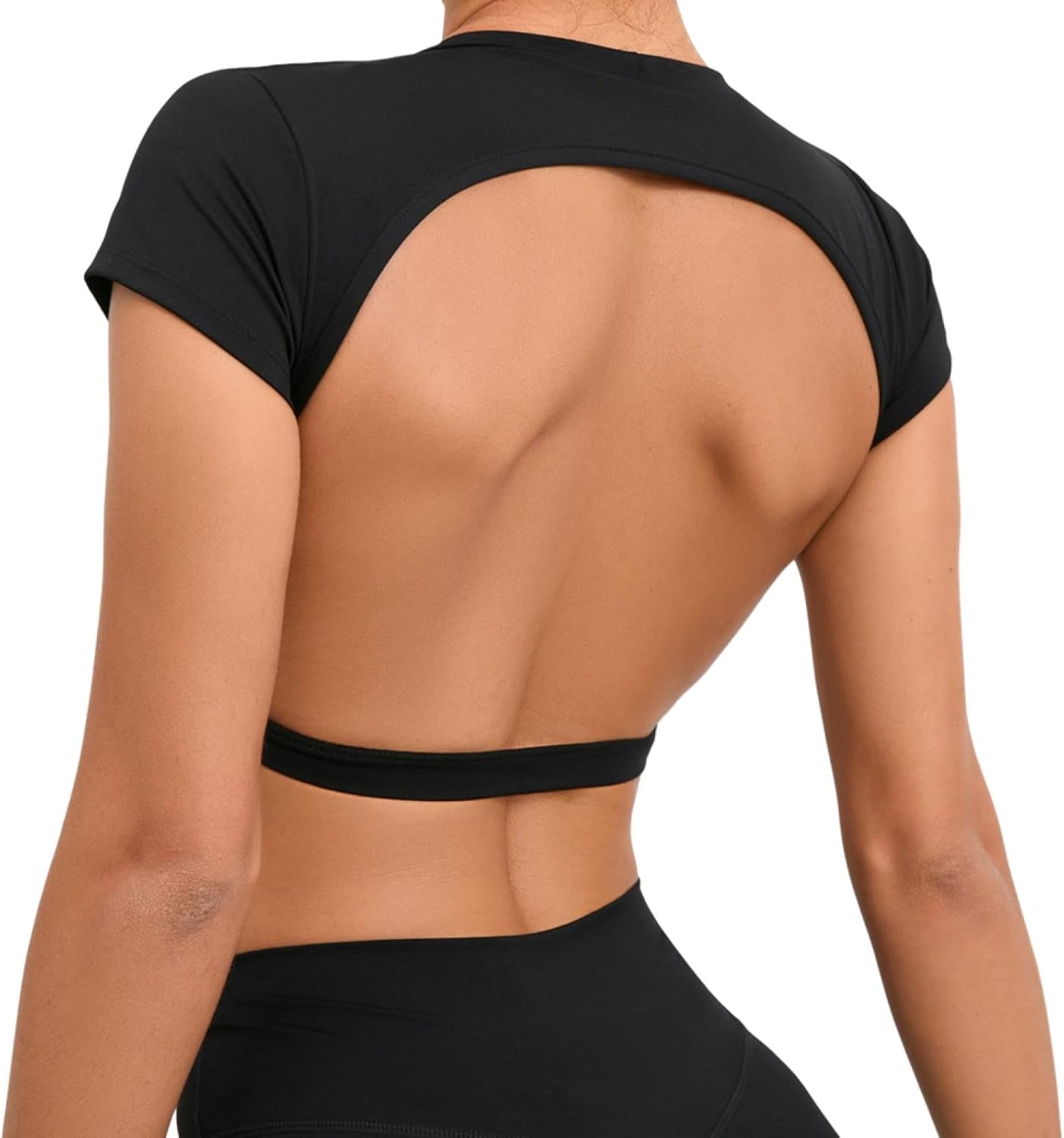 Sports Shirts Breathable Workout Sportswear Fitness Backless Yoga Clothing Chest Pads Sport Tops Gym Top Women - Image 12