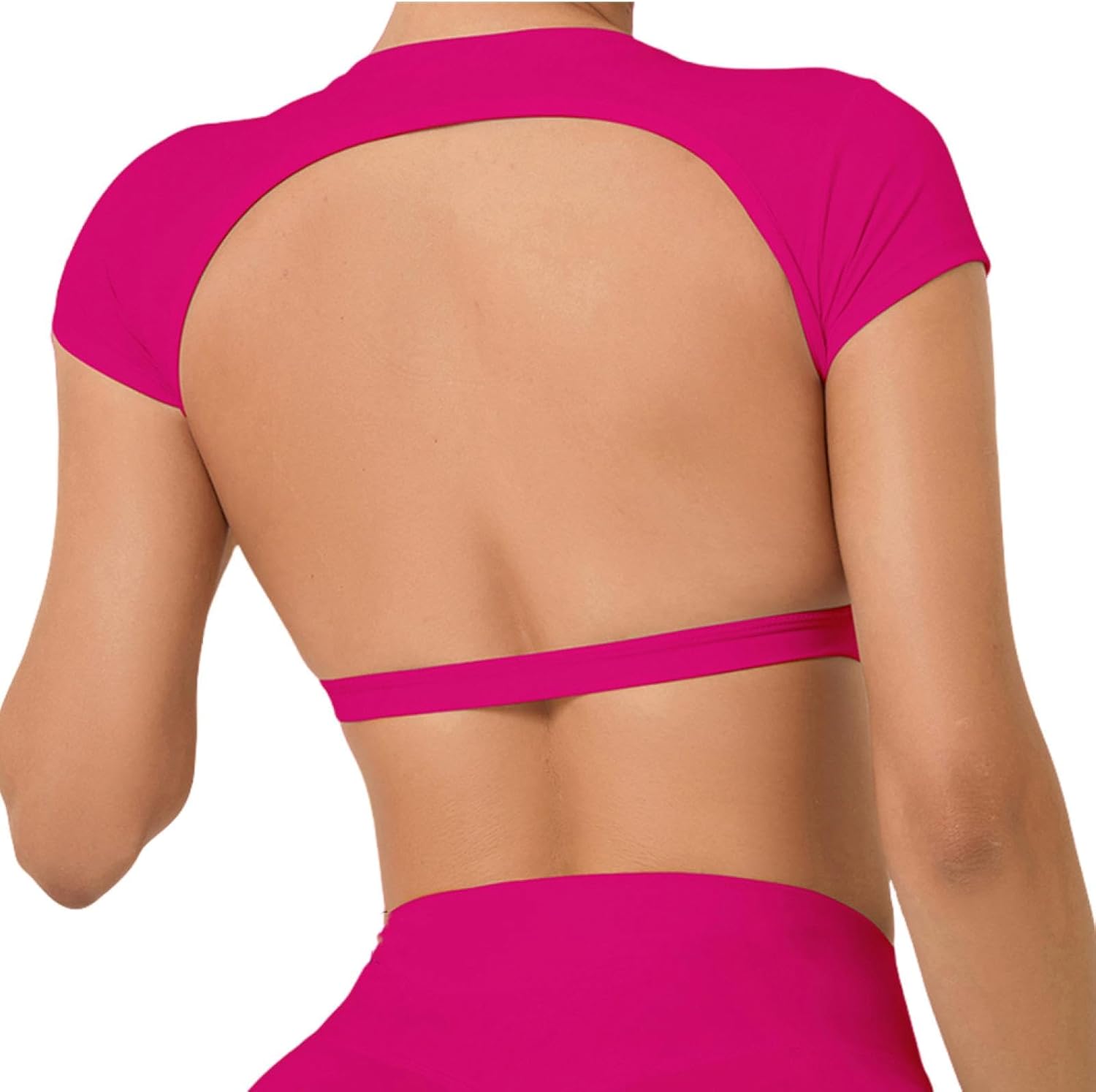 Sports Shirts Breathable Workout Sportswear Fitness Backless Yoga Clothing Chest Pads Sport Tops Gym Top Women - Image 16