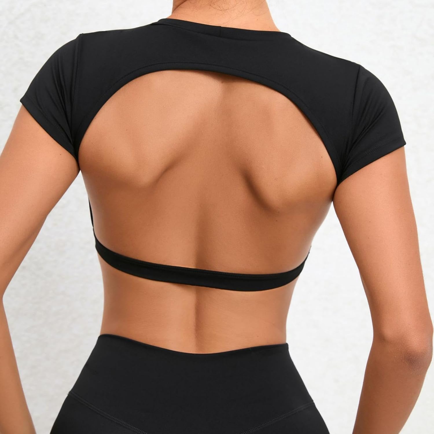 Sports Shirts Breathable Workout Sportswear Fitness Backless Yoga Clothing Chest Pads Sport Tops Gym Top Women - Image 4