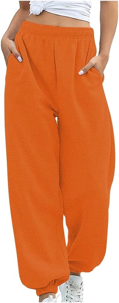 Sweatpants Women' Bottom Joggers Yoga Pants Workout High Waisted with Pockets Leggins Women Gym Clothing s9 Khaki S - Image 3