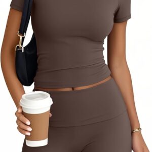 Trendy Queen Womens 2 Piece Workout Sets Short Matching Lounge Sets Summer Clothes Going Out Gym Outfits