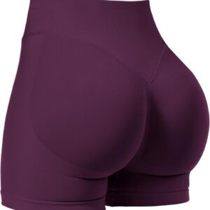 VOYJOY Women Workout Impact Shorts 2.5"\/ 3.6"\/ 4.5"\/ 6" Scrunch Butt Lifting Gym Seamless Booty Biker Shorts